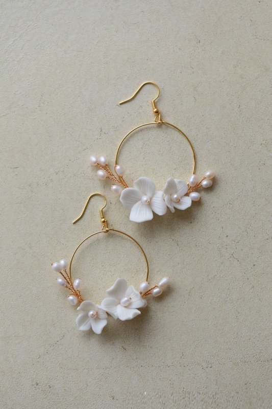 Pearl Flower Earrings Freshwater Earrings-Jewearrings