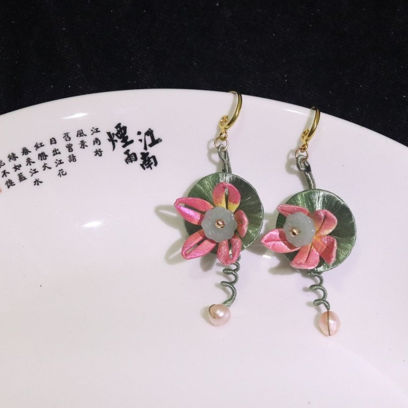 Pearl Flower Earrings - Hanfu Wrapped-Jewearrings