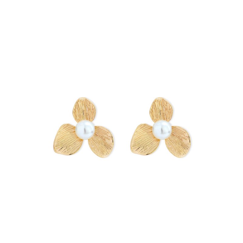 Pearl Flower Earrings Ins Style-Jewearrings