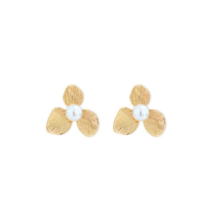 Pearl Flower Earrings Ins Style-Jewearrings