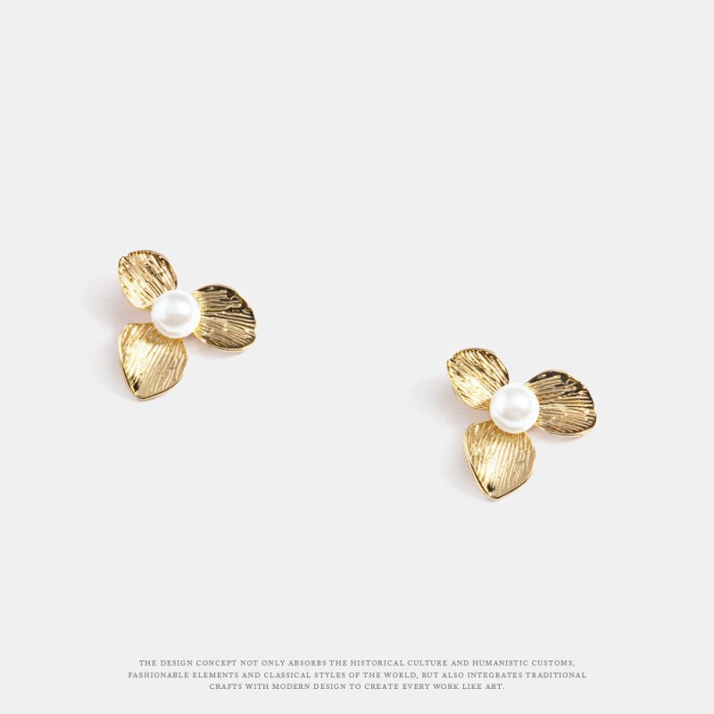 Pearl Flower Earrings Ins Style-Jewearrings