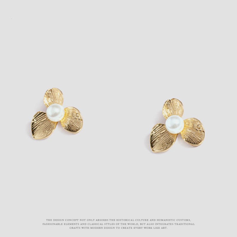 Pearl Flower Earrings Ins Style-Jewearrings