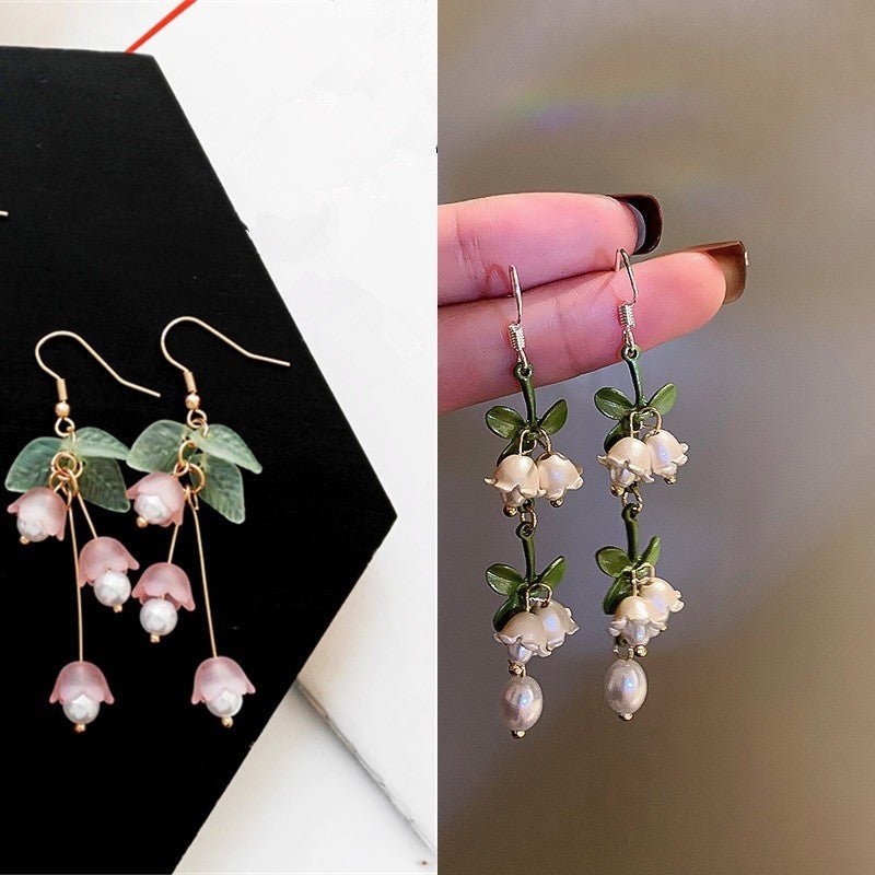 Pearl Flower Earrings Lily-Jewearrings