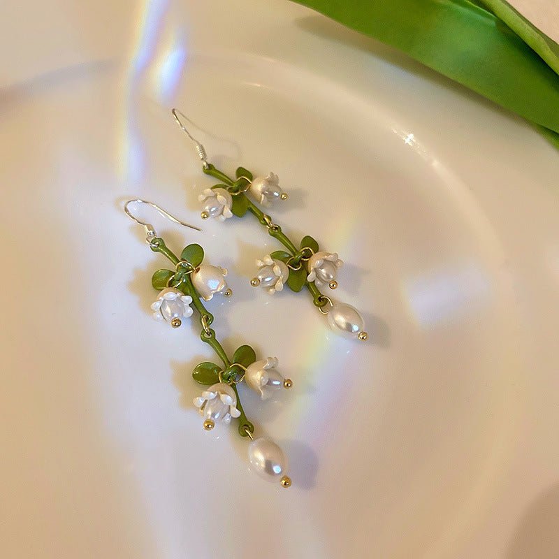 Pearl Flower Earrings Lily-Jewearrings