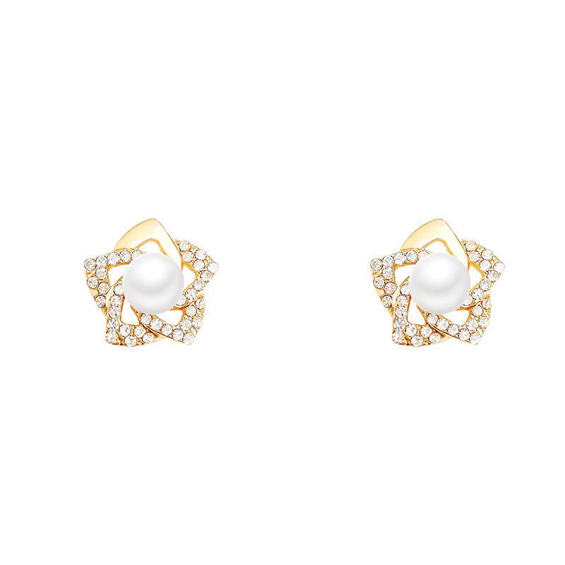 Pearl Flower Earrings - Online Influencer-Jewearrings