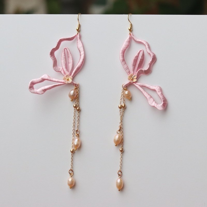 Pearl Flower Earrings Retro Classical Earrings-Jewearrings