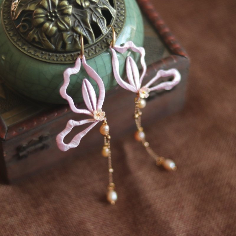 Pearl Flower Earrings Retro Classical Earrings-Jewearrings