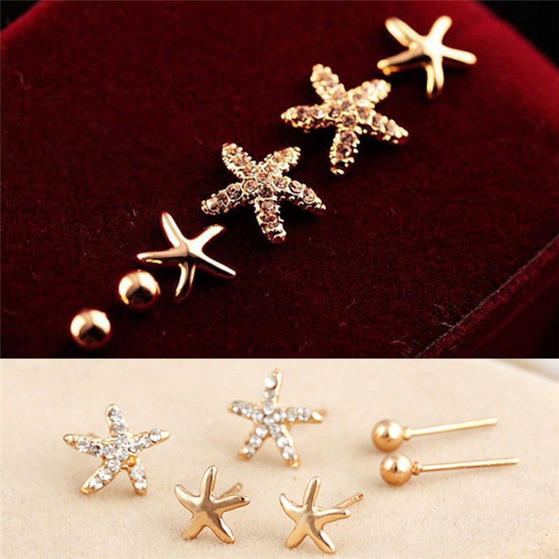 Pearl Flower Earrings Rhinestone Studs-Jewearrings