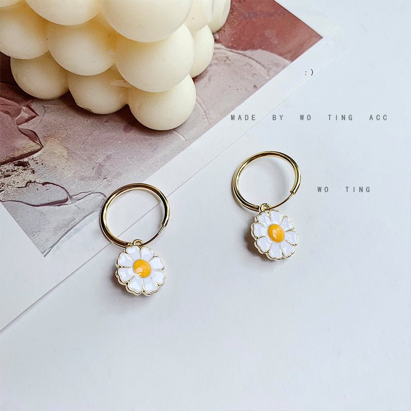 Pearl Flower Earrings - Tulip Sun-Jewearrings