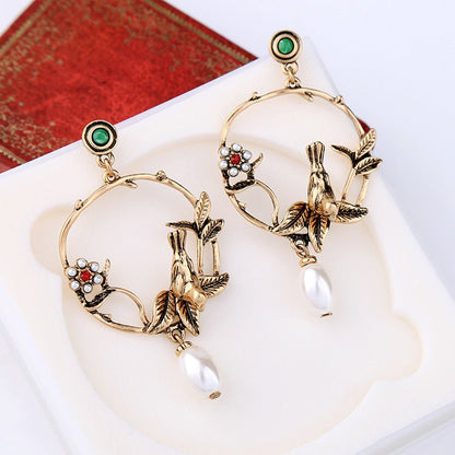 Pearl Flower Earrings - Vintage elegant-Jewearrings