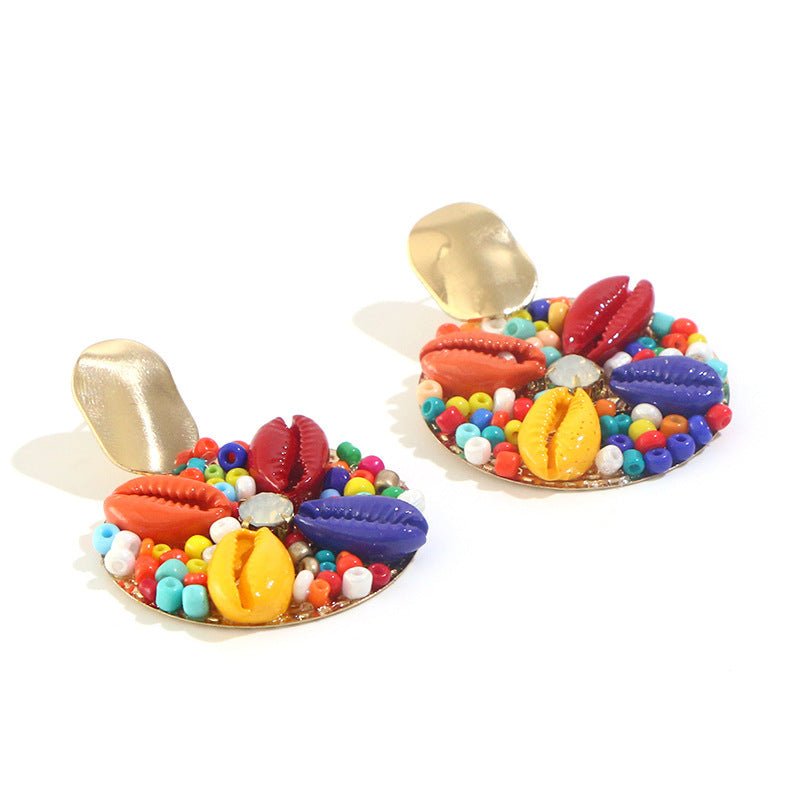 Personality Exaggerated Shell Earrings-Jewearrings