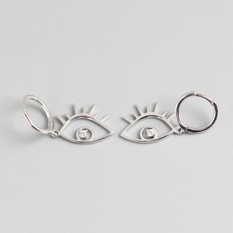 Personalized big eyes diamond earrings-Jewearrings