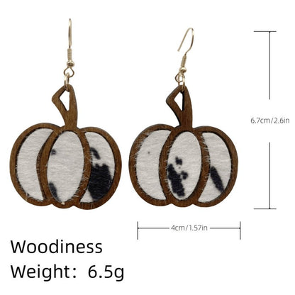 Popular Christmas Tree Long Pumpkin Earrings-Jewearrings