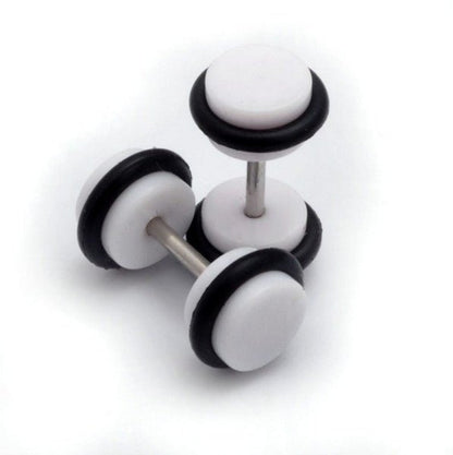 Popular Piercing Jewelry Acrylic Round Cake Barbell Earrings-Jewearrings