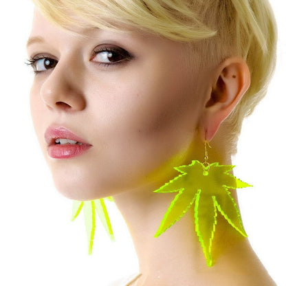 Popular Transparent Acrylic Fashionable Large Earrings-Jewearrings