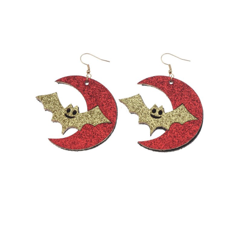 Pumpkin Felt Cloth Earrings Ghost Festival Earrings-Jewearrings