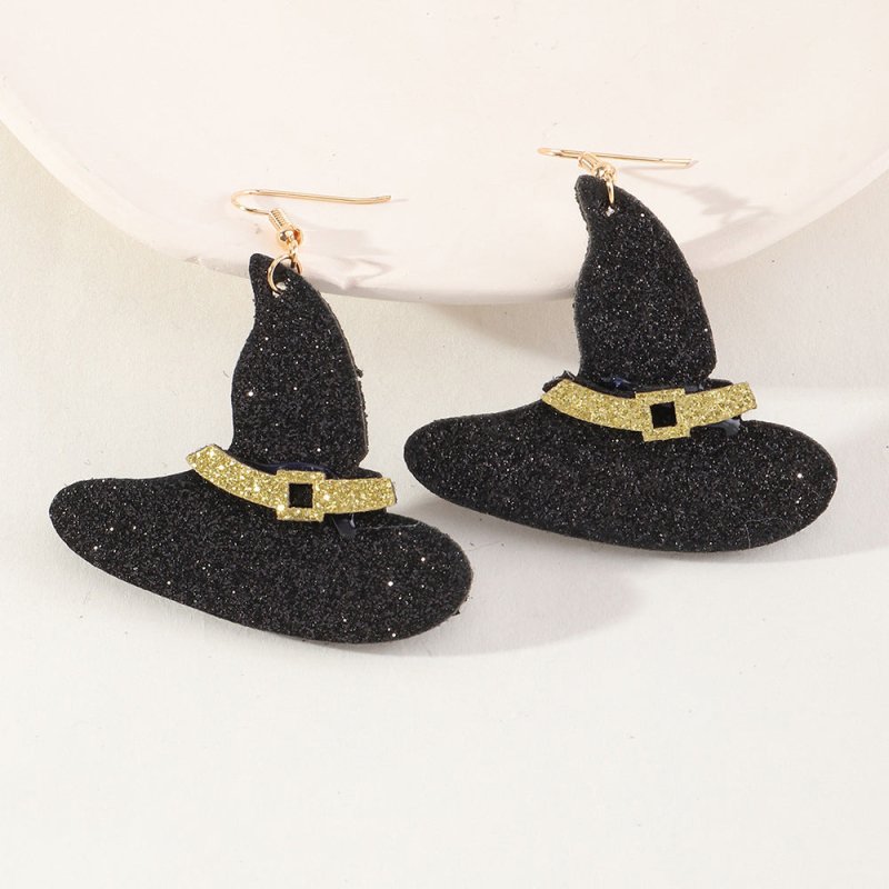 Pumpkin Felt Cloth Earrings Ghost Festival Earrings-Jewearrings