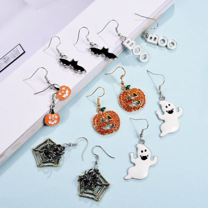 Punk Jewelry Halloween Little Pumpkin Earrings-Jewearrings