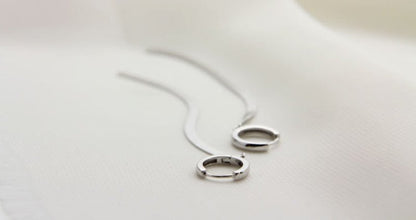 Pure Silver Ear Buckle Female Cold Wind Drape Long Style Fringe Personalized Earrings-Jewearrings