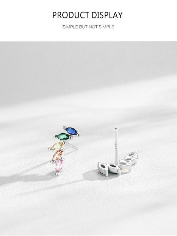 Rainbow Angel Wings Earrings-Jewearrings