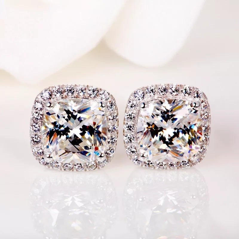 Real Diamond Earrings European And American Retro-Jewearrings