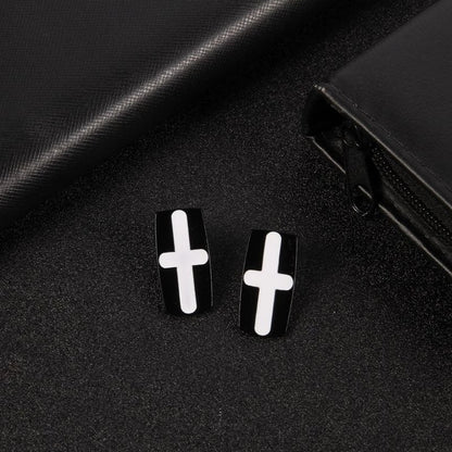 Rectangle Earrings: Anime Metal Drops-Jewearrings