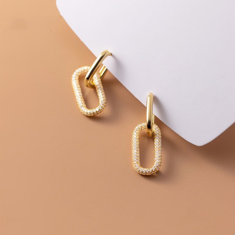 Rectangle Earrings: Jewelry Diamond Accessories-Jewearrings