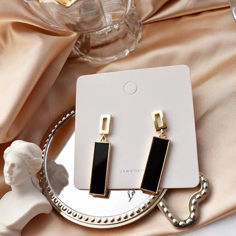 Rectangle Earrings South Korea-Jewearrings