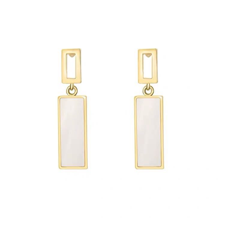 Rectangle Earrings South Korea-Jewearrings