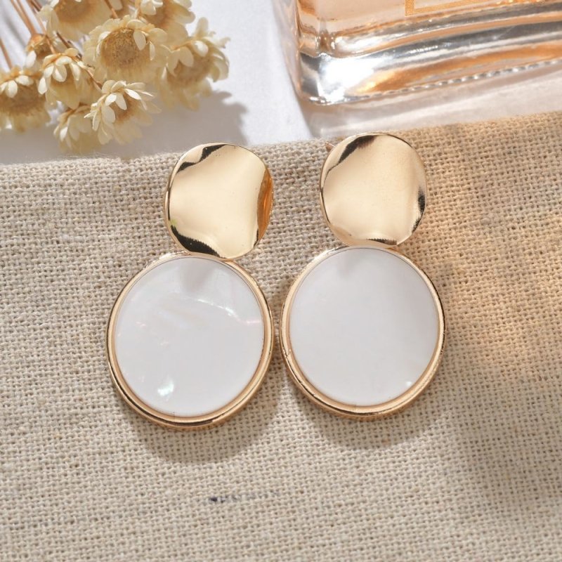 Retro Aimple Sequined Acrylic Earrings Foreign Trade Earrings-Jewearrings