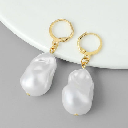 Retro Baroque Pearl Tassel Earrings-Jewearrings