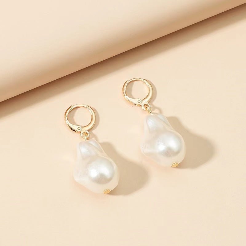 Retro Baroque Pearl Tassel Earrings-Jewearrings