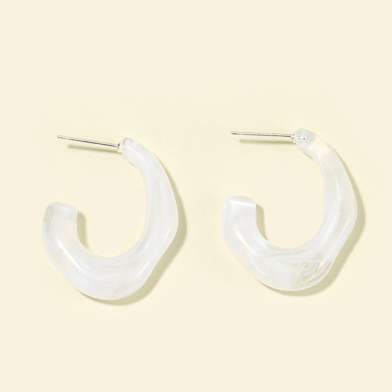 Retro Hong Kong Style Acrylic Acrylic Earrings Women New-Jewearrings