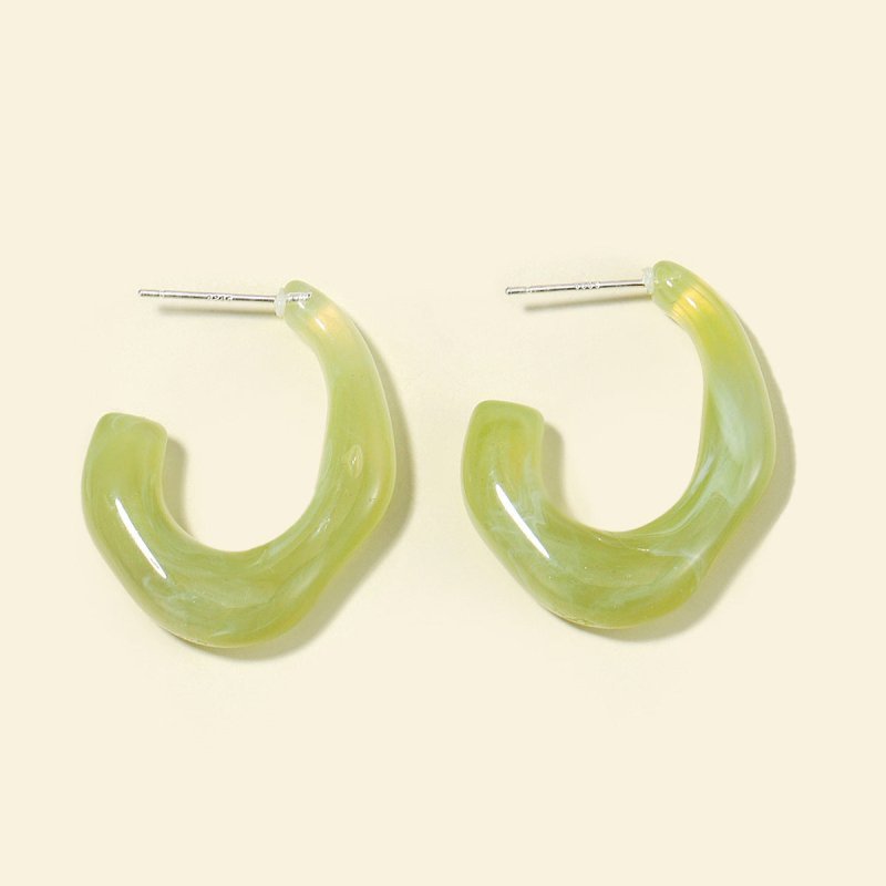 Retro Hong Kong Style Acrylic Acrylic Earrings Women New-Jewearrings