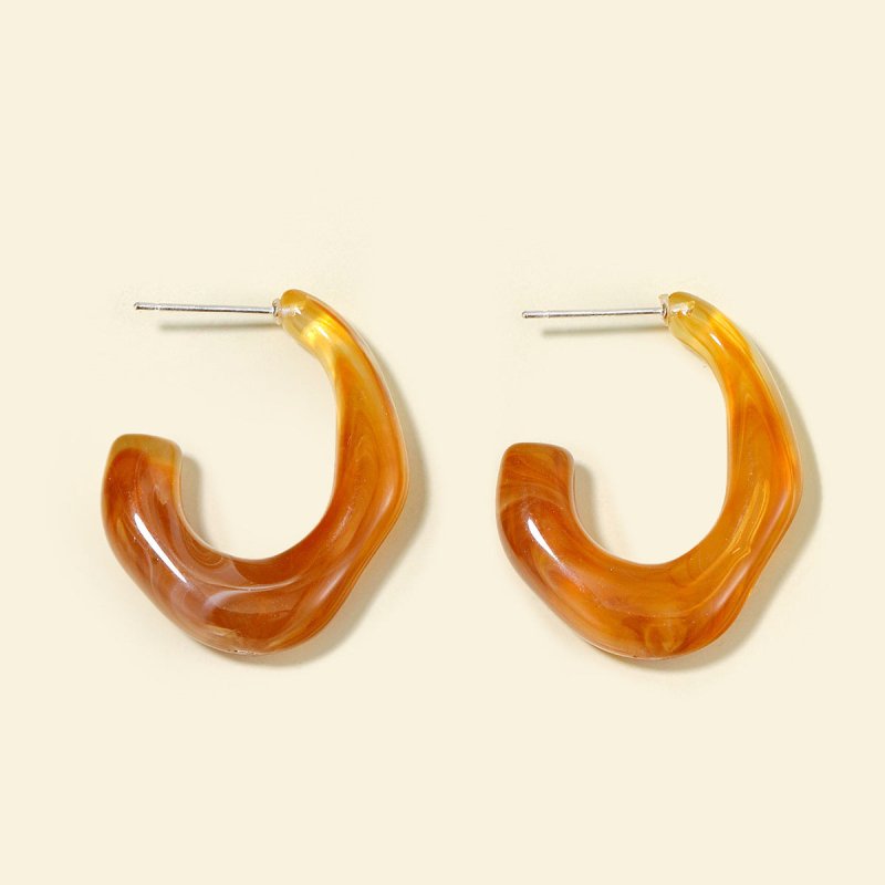 Retro Hong Kong Style Acrylic Acrylic Earrings Women New-Jewearrings