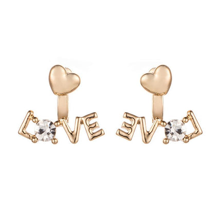 Rhinestone drop earrings-Jewearrings