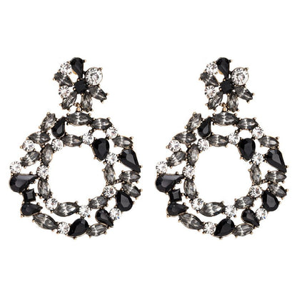 Ring-studded acrylic earrings-Jewearrings