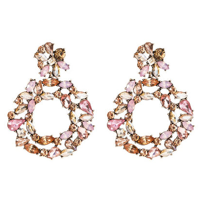 Ring-studded acrylic earrings-Jewearrings