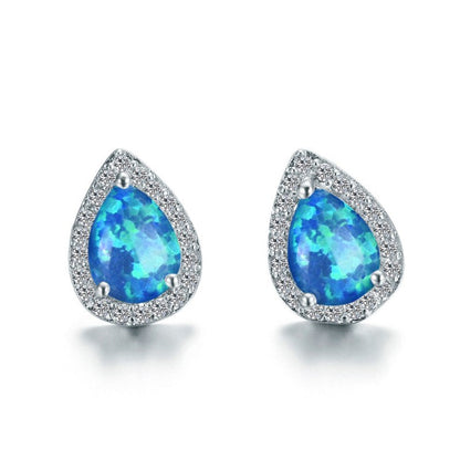 Royal blue drop earrings-Jewearrings