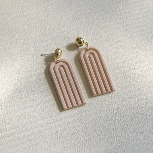 Rubber Lacquer Clay Touch Acrylic Earrings-Jewearrings