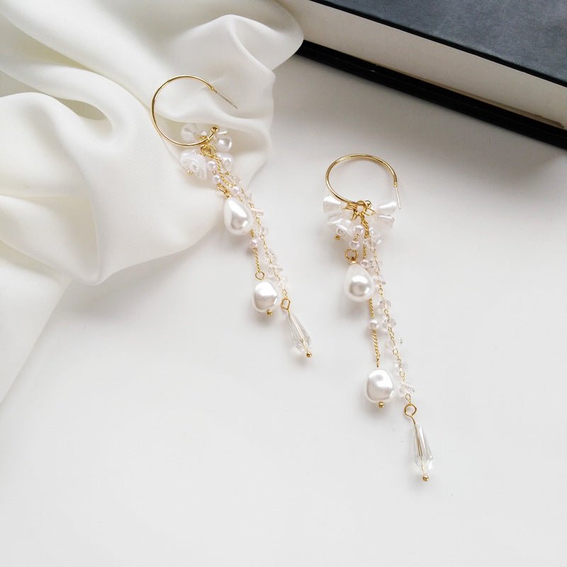 S925 Silver Needle Aesthetic Super Fairy Long Earrings-Jewearrings