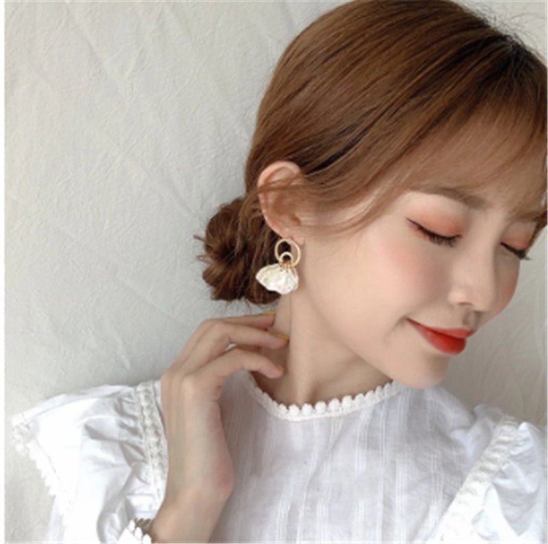 S925 Silver Needle Anti-shell Handmade Earrings Female Niche High-end Earrings-Jewearrings