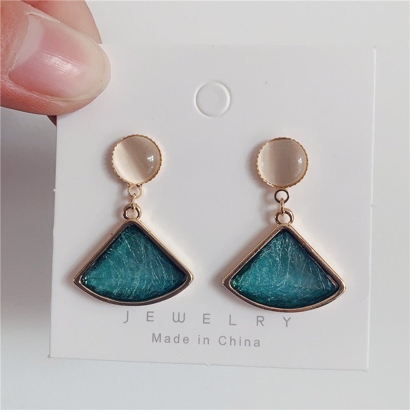 S925 Silver Needle Super Fairy Blue Crystal Earrings-Jewearrings