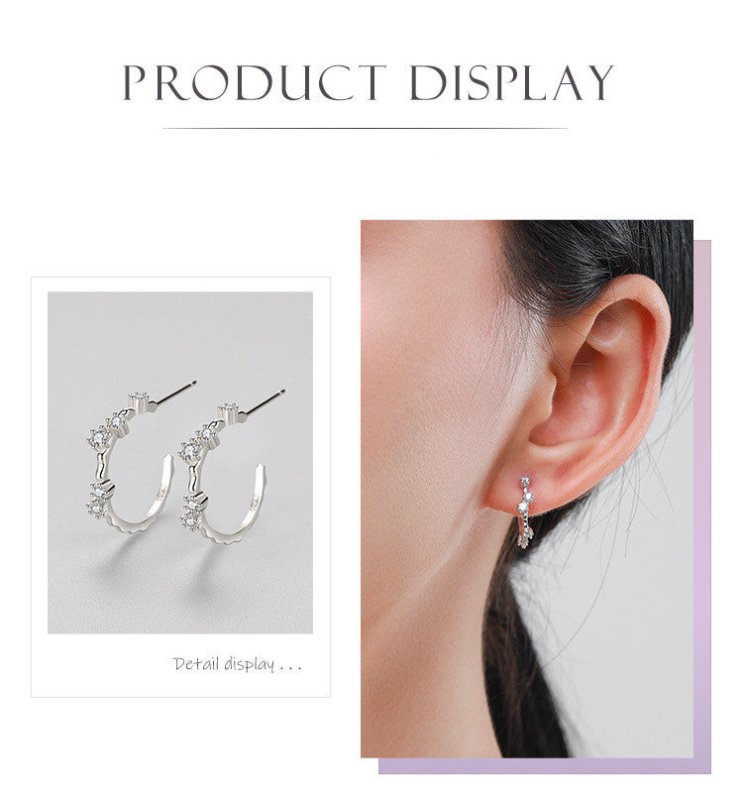 S925 Silver Versatile Micro Diamond Stud Earrings-Jewearrings