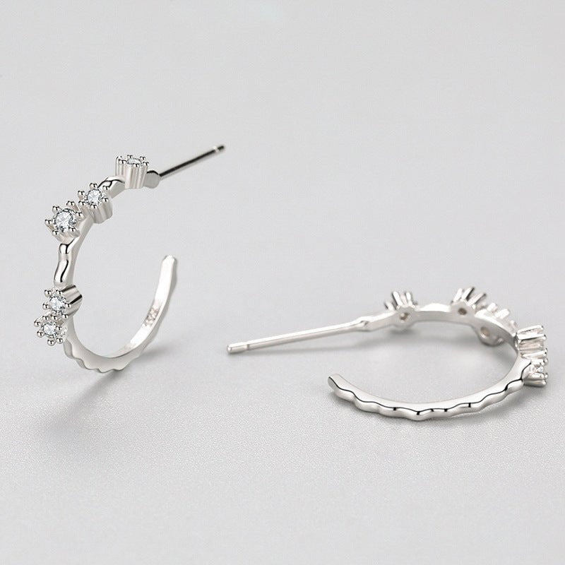 S925 Silver Versatile Micro Diamond Stud Earrings-Jewearrings