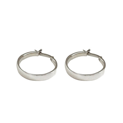 S925 Sterling Silver Big Hoop Earrings-Jewearrings