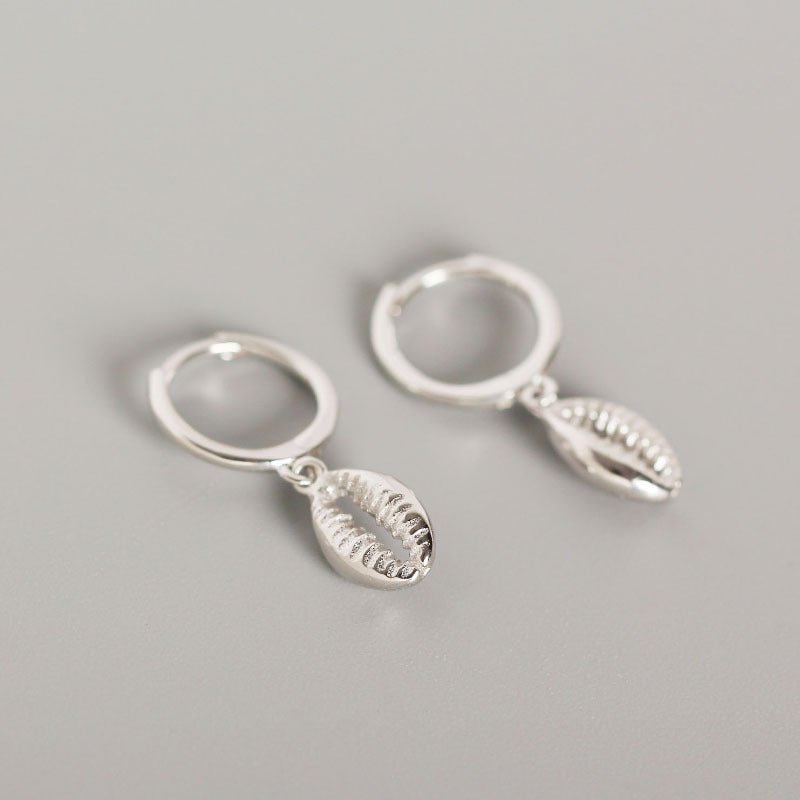 S925 Sterling Silver INS Wind Shell Earrings Earrings-Jewearrings