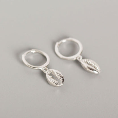 S925 Sterling Silver INS Wind Shell Earrings Earrings-Jewearrings