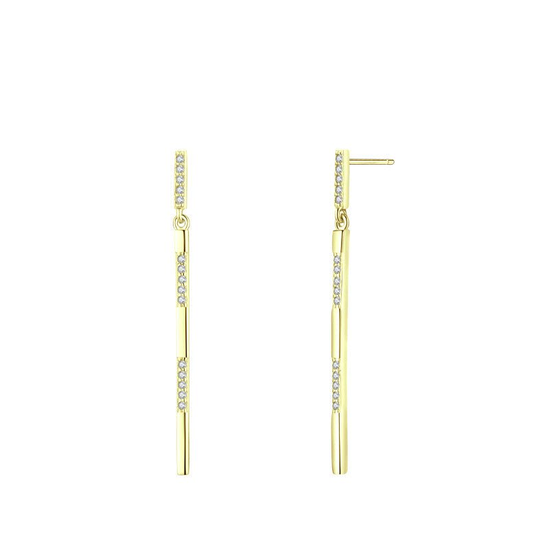 S925 Sterling Silver Temperamental Elegant Long Earrings-Jewearrings