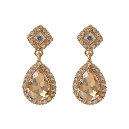 S925 Super Flash Diamond Drop Earrings-Jewearrings